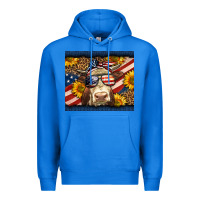 True Royal Western 4th Of July Cow Premium Hoodie - LillyAllenDesigns