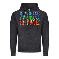 Vintage Black in winter stay home with gloves Vintage Hoodie - AdoDesignShop