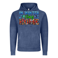 Vintage Denim in winter stay home with gloves Vintage Hoodie - AdoDesignShop
