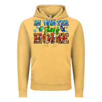 Vintage Mustard in winter stay home with gloves Vintage Hoodie - AdoDesignShop
