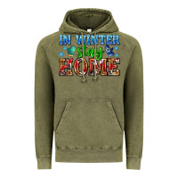 Vintage Olive in winter stay home with gloves Vintage Hoodie - AdoDesignShop