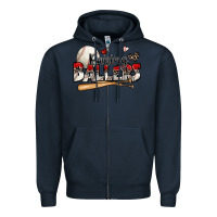 Navy raising ballers baseball Zipper Hoodie - Zillion Design Studio