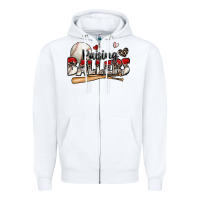 White raising ballers baseball Zipper Hoodie - Zillion Design Studio