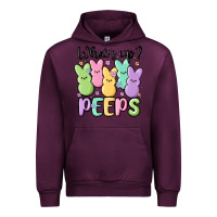 Mauve Wine what's up peeps Urban Hoodie - MaliasSmallBusiness