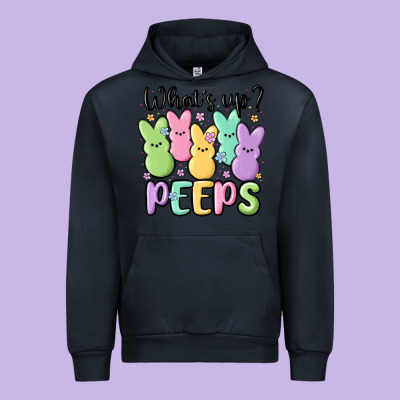 What's Up Peeps Urban Hoodie Designed By Maliassmallbusiness