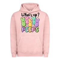 Pigment Salmon what's up peeps Urban Hoodie - MaliasSmallBusiness