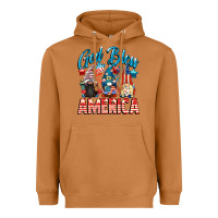 Meerkat God blessed America gnomes 4th of July Heavyweight Hoodie - CowGirlArtShop