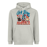 Moon Dust God blessed America gnomes 4th of July Heavyweight Hoodie - CowGirlArtShop