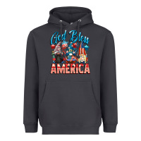Smoke God blessed America gnomes 4th of July Heavyweight Hoodie - CowGirlArtShop