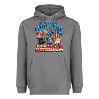 Storm God blessed America gnomes 4th of July Heavyweight Hoodie - CowGirlArtShop