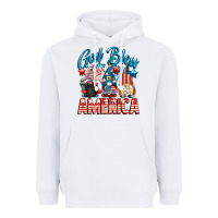 White God blessed America gnomes 4th of July Heavyweight Hoodie - CowGirlArtShop