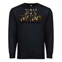 Black boy granny from son up to sondown Premium Sweatshirt - CowhideDigitalArt