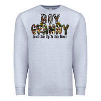 Heather Grey boy granny from son up to sondown Premium Sweatshirt - CowhideDigitalArt
