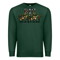 Sports Green boy granny from son up to sondown Premium Sweatshirt - CowhideDigitalArt