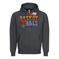 Smoke basketball Zipper Hoodie - texasbilliewilder