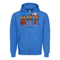 True Royal basketball Zipper Hoodie - texasbilliewilder