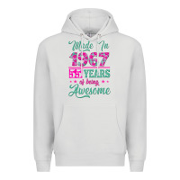 Dove Grey made in 1967, 55 years of being awesome Premium Hoodie - Jasminsmagicworld
