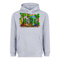 Heather Grey home sweet home Heavyweight Hoodie - FaDigitalArtStudio
