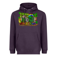 Plum home sweet home Heavyweight Hoodie - FaDigitalArtStudio