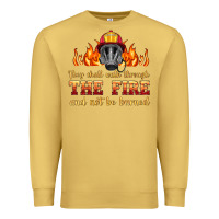 Antique Gold the fire with firefighter air mask Premium Sweatshirt - HRA Design Shop