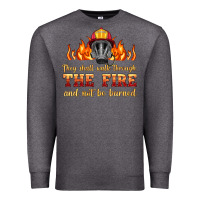 Charcoal Heather the fire with firefighter air mask Premium Sweatshirt - HRA Design Shop