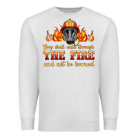 Oatmeal Heather the fire with firefighter air mask Premium Sweatshirt - HRA Design Shop