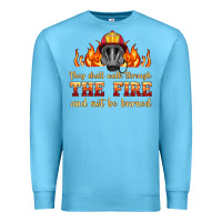 Ocean Blue the fire with firefighter air mask Premium Sweatshirt - HRA Design Shop