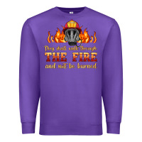 Purple the fire with firefighter air mask Premium Sweatshirt - HRA Design Shop