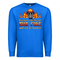 True Royal the fire with firefighter air mask Premium Sweatshirt - HRA Design Shop