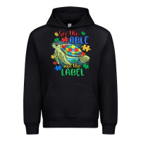 Black see the able not the label Urban Hoodie - MaliasSmallBusiness