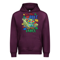 Mauve Wine see the able not the label Urban Hoodie - MaliasSmallBusiness