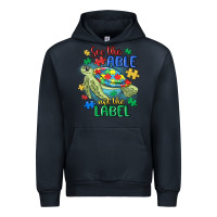 Navy see the able not the label Urban Hoodie - MaliasSmallBusiness