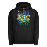 Pigment Black see the able not the label Urban Hoodie - MaliasSmallBusiness