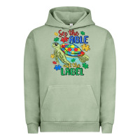 Pigment Oil Green see the able not the label Urban Hoodie - MaliasSmallBusiness