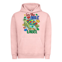 Pigment Salmon see the able not the label Urban Hoodie - MaliasSmallBusiness