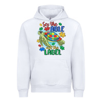 White see the able not the label Urban Hoodie - MaliasSmallBusiness