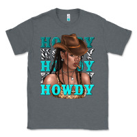 Charcoal Heather howdy howdy black girl Classic Tee - texasbilliewilder
