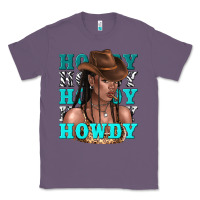 Lavender howdy howdy black girl Classic Tee - texasbilliewilder