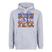 Heather Grey Born to be free Heavyweight Hoodie - Neo Western