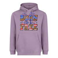 Lavender Born to be free Heavyweight Hoodie - Neo Western