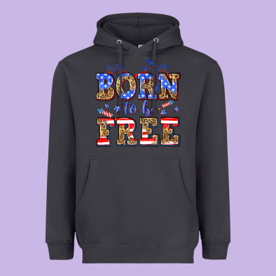 Born To Be Free Heavyweight Hoodie Designed By Neo Western