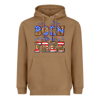 Toasted Coconut Born to be free Heavyweight Hoodie - Neo Western