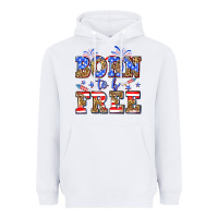 White Born to be free Heavyweight Hoodie - Neo Western