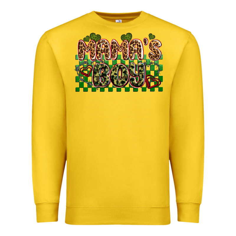 Valentines Day Mama's Boy Olivia Premium Sweatshirt by OliviaCreatesArt | Teevron