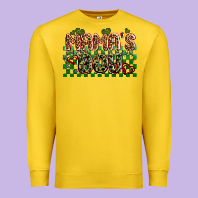Valentines Day Mama's Boy Olivia Premium Sweatshirt Designed By Oliviacreatesart