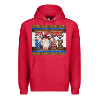 Cardinal Western Star Spangled Baby Cow Premium Hoodie - LillyAllenDesigns