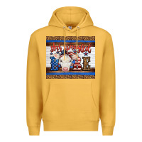 Mustard Western Star Spangled Baby Cow Premium Hoodie - LillyAllenDesigns