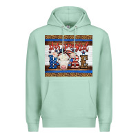 Seafoam Western Star Spangled Baby Cow Premium Hoodie - LillyAllenDesigns
