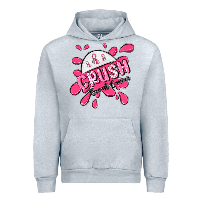 Crush Breast Cancer Urban Hoodie by MaliasSmallBusiness | Teevron