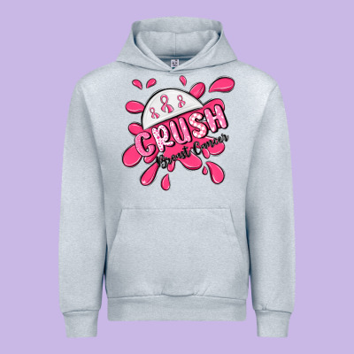Crush Breast Cancer Urban Hoodie Designed By Maliassmallbusiness